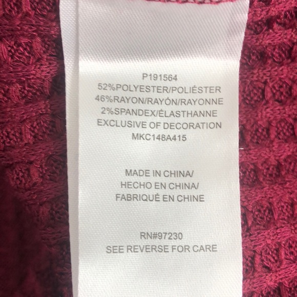 Women Sweater Shrug Large Wine Color New - Picture 14 of 14